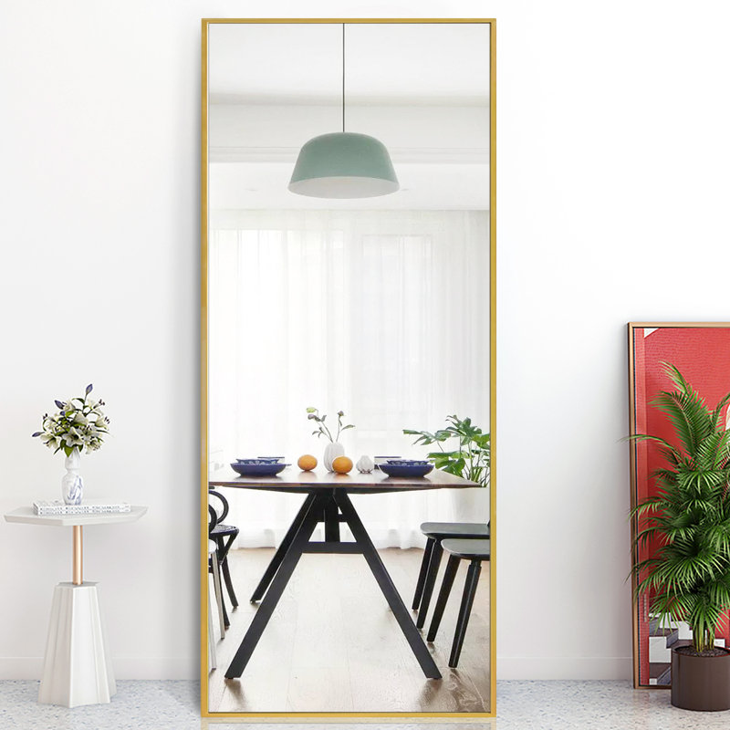 Latitude Run® Full Length Mirror, Modern Industrial Style Floor Mirror